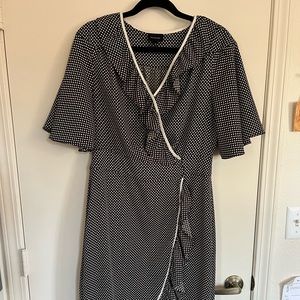 Who What Wear Retro-Style Wrap Dress